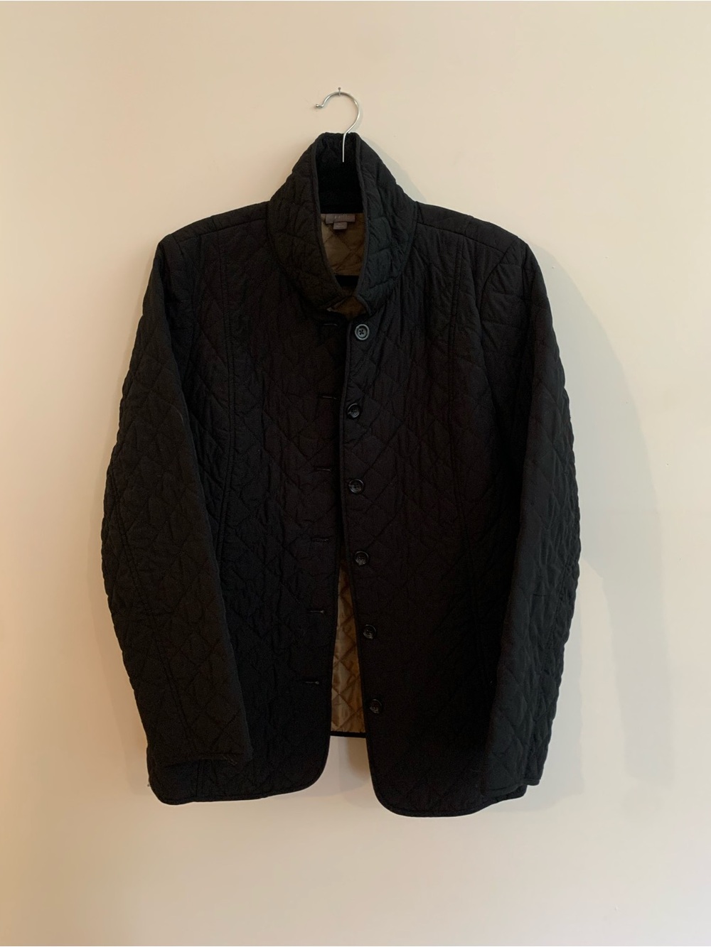 J.Jill Lightweight Quilted Jacket in Black Size XL